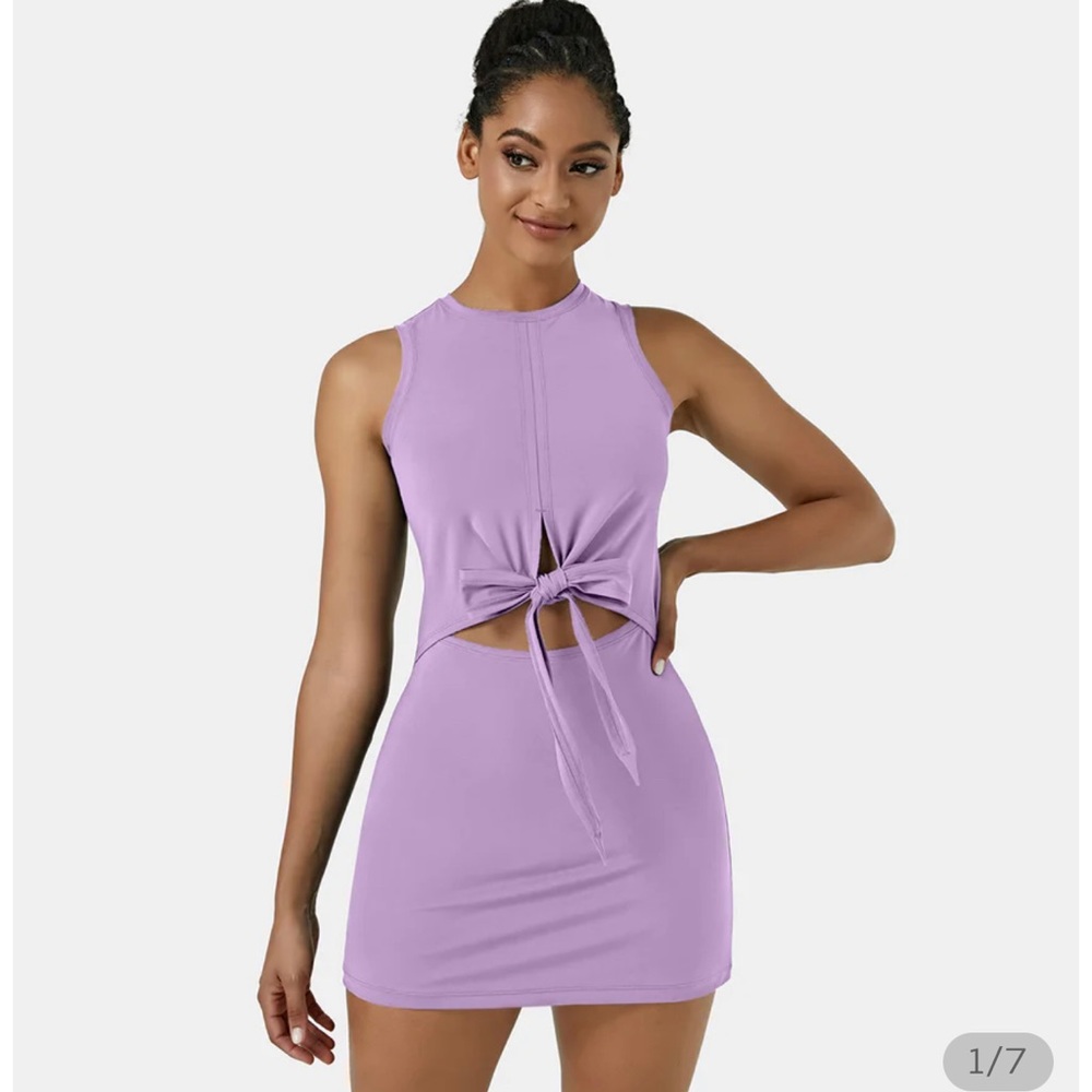 Halara NWT In My Feels Everyday 2-piece Activity Dress in Lilac - Size Small